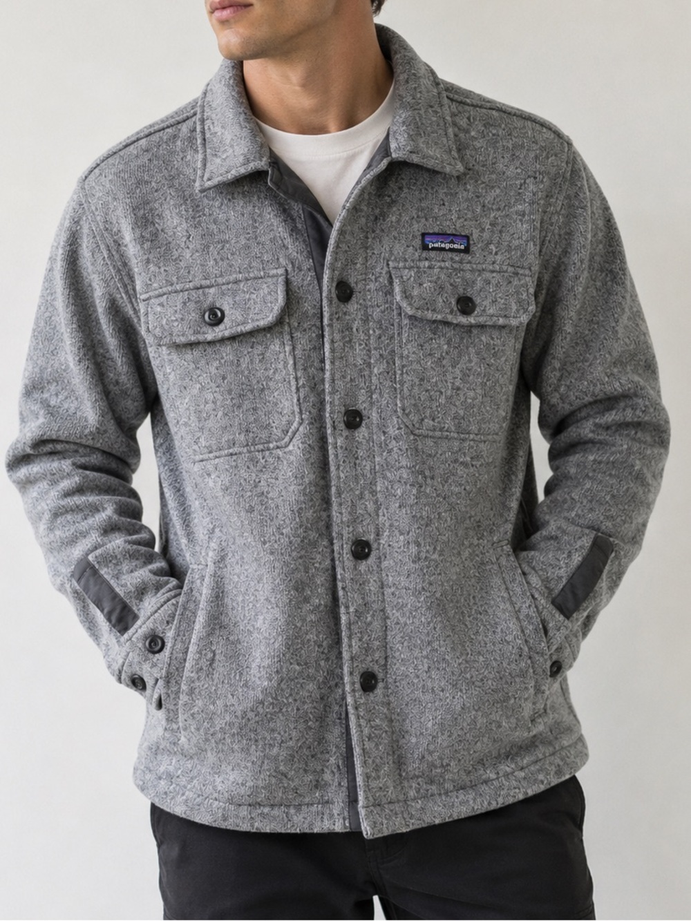 Patagonia Men’s Better Sweater Shirt Jacket Small Heather Gray Outdoor Casual